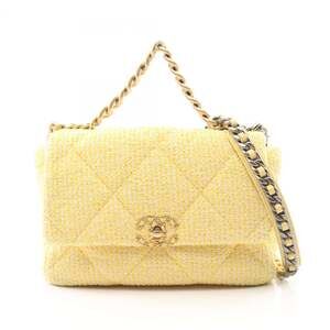 Chanel 19 Dixneuf Matelassé Shoulder Bag/Handbag, Fabric and Leather, Women's...
